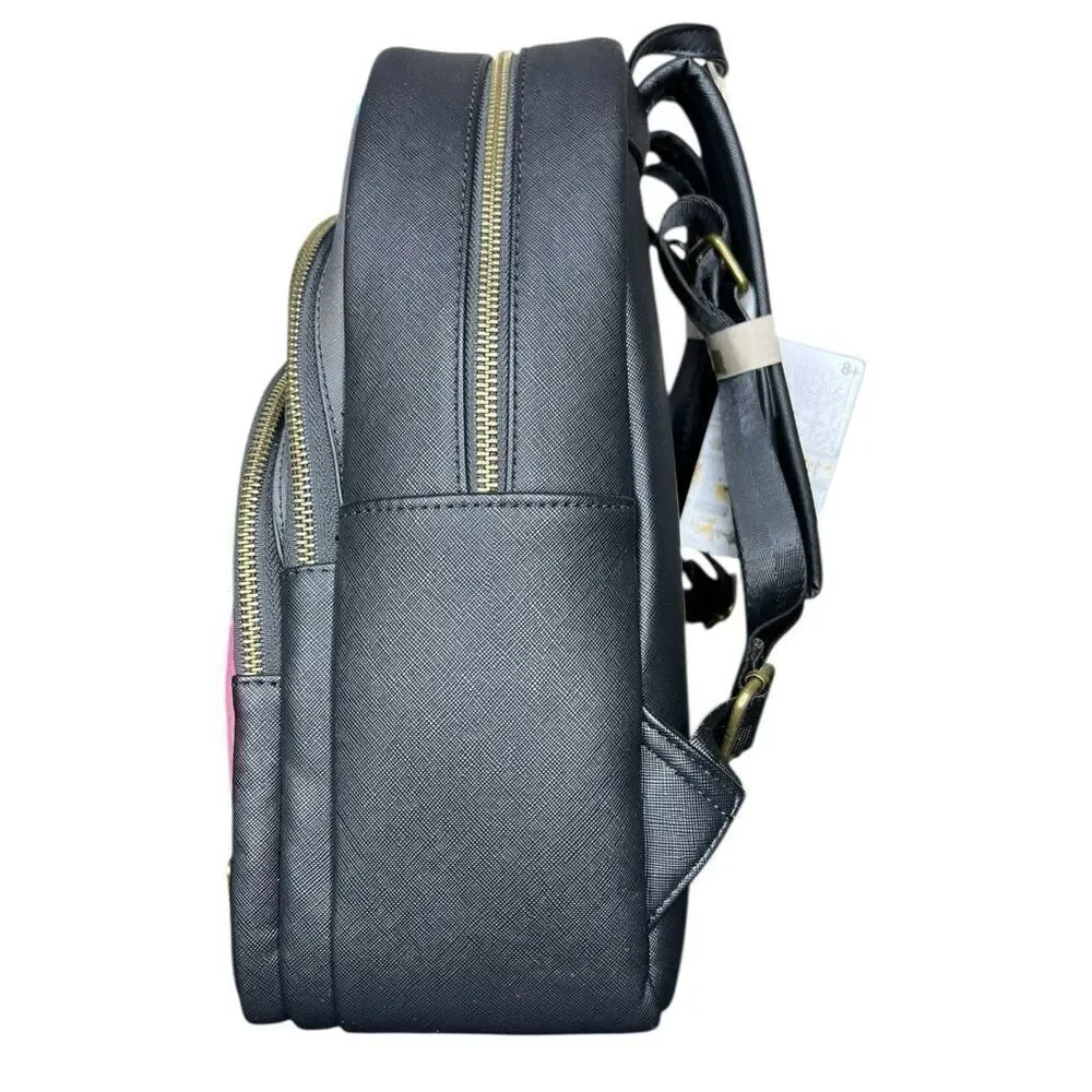 NEW Loungefly Harry Potter Trilogy Triple Pocket Mini Backpack